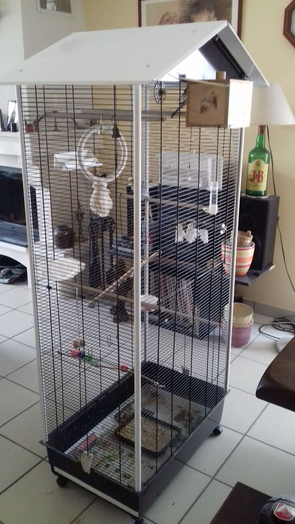   Cage pour perruches ondulées, canaris, inséparables...
