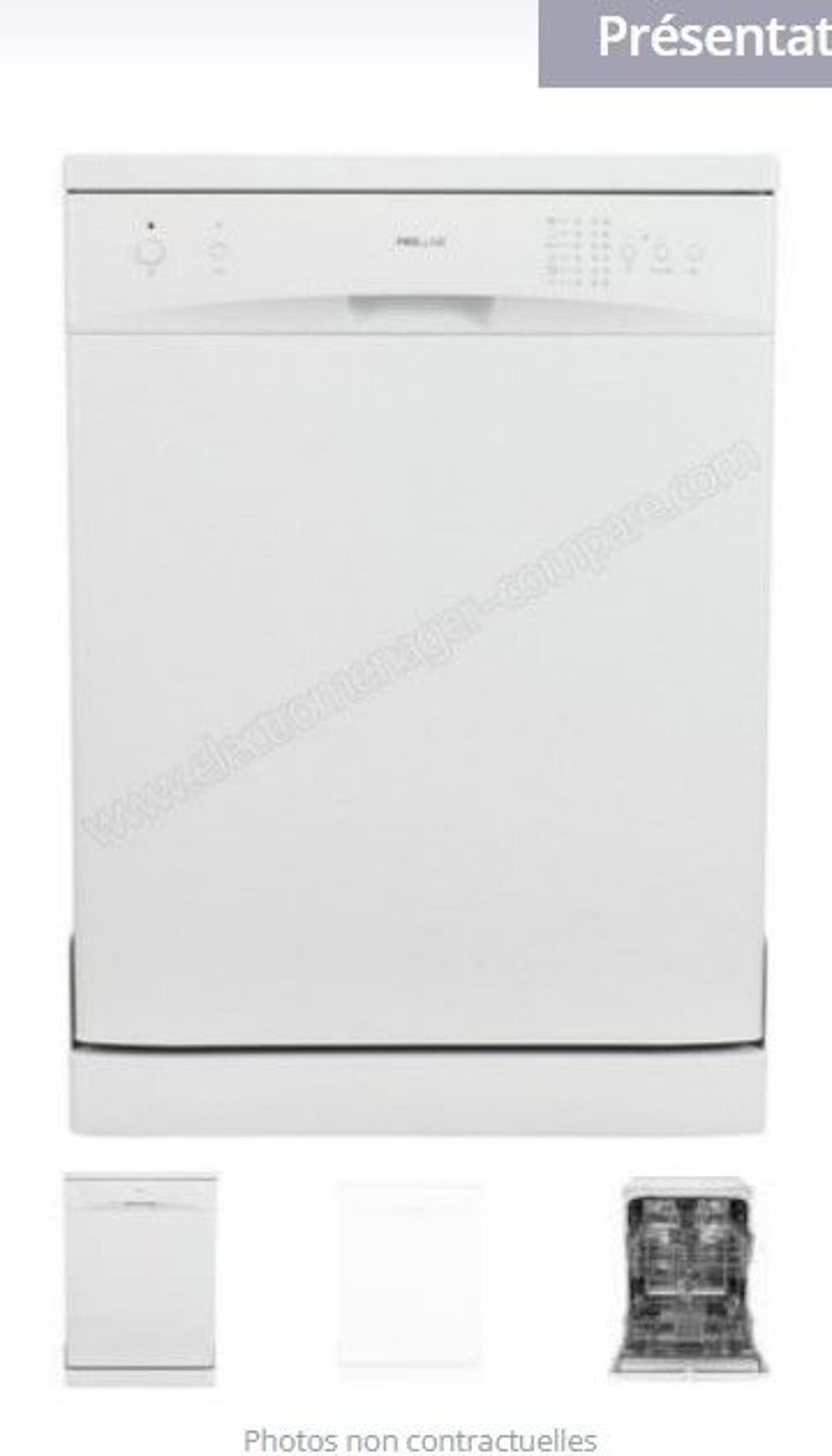 lave vaisselle PROLINE DW486 Electroménager