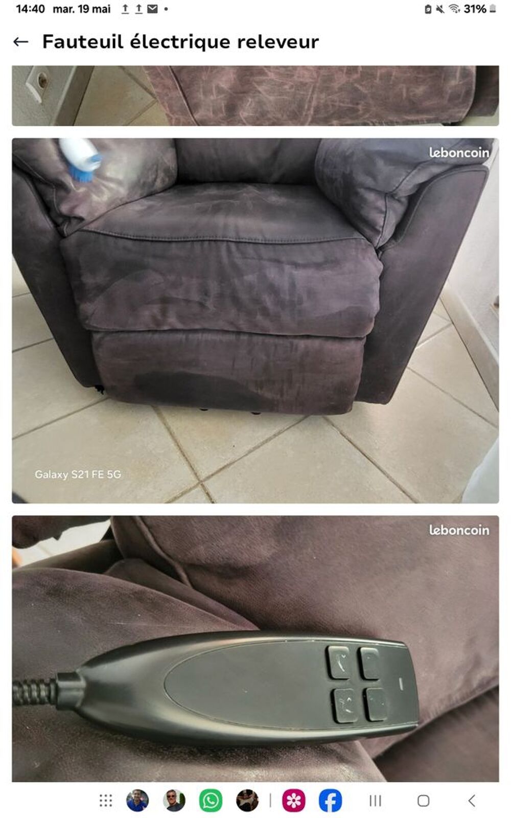 Fauteuil &eacute;lectrique releveur Meubles