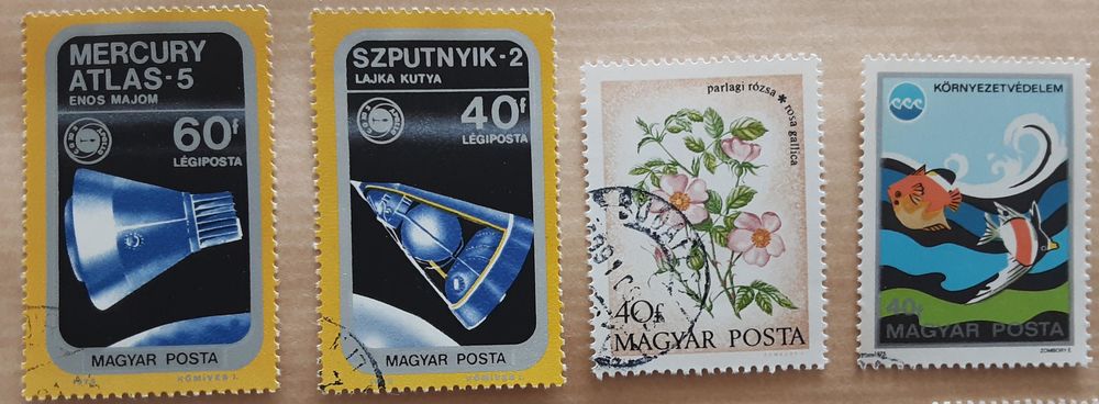 4 timbres &agrave; collection MAGYAR (hongrie) 