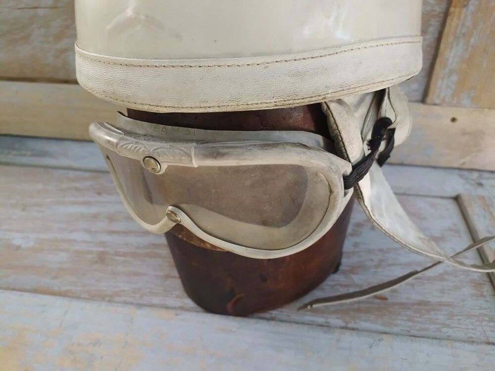 Casque Bayard Lunettes Moto Mobylette Scooter Solex Vintage 