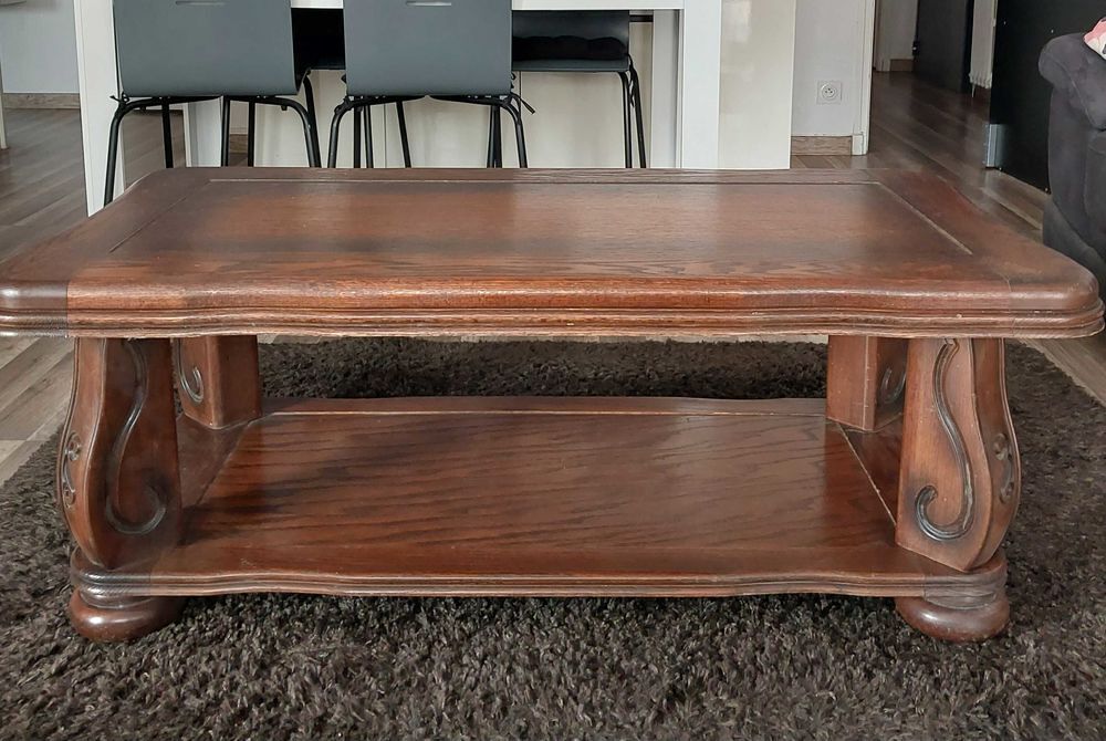 table basse ch&ecirc;ne massif Meubles