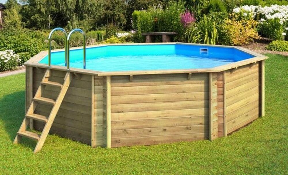 piscine octogonale en bois de 5 m Jardin