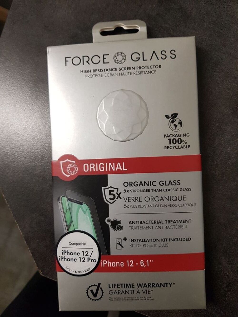 verre tremp&eacute; force glass pour iphone Téléphones et tablettes