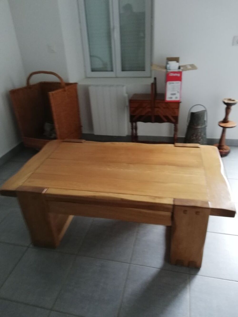 Table de salon en chene Meubles