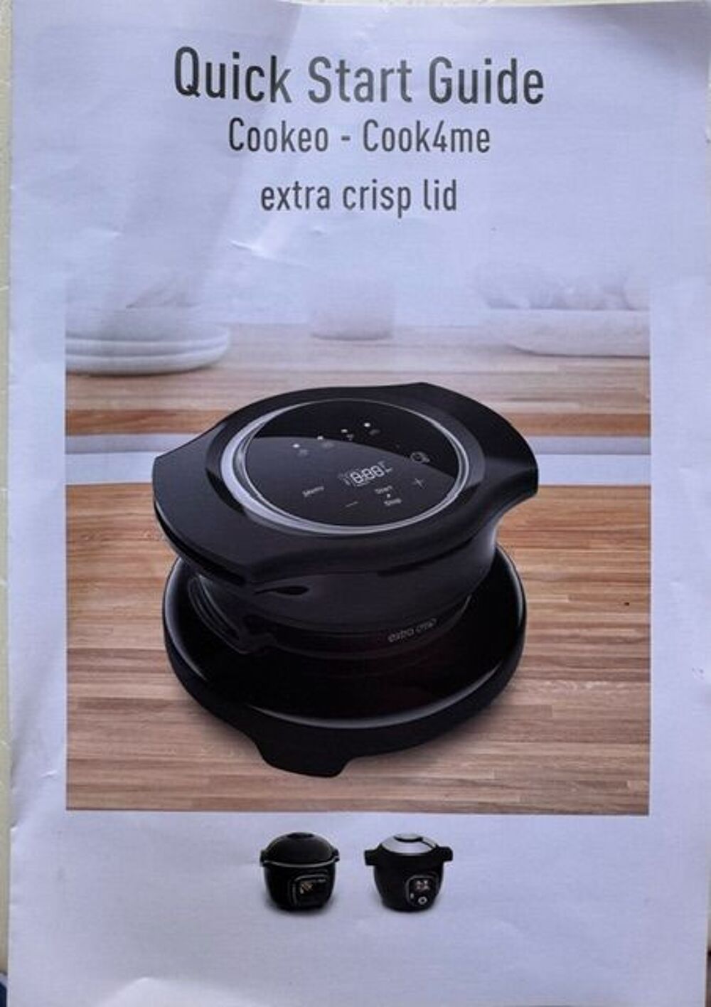 COOKEO Touch Connect NEUF+ Extra Crisp + moule &agrave; gateau Electroménager
