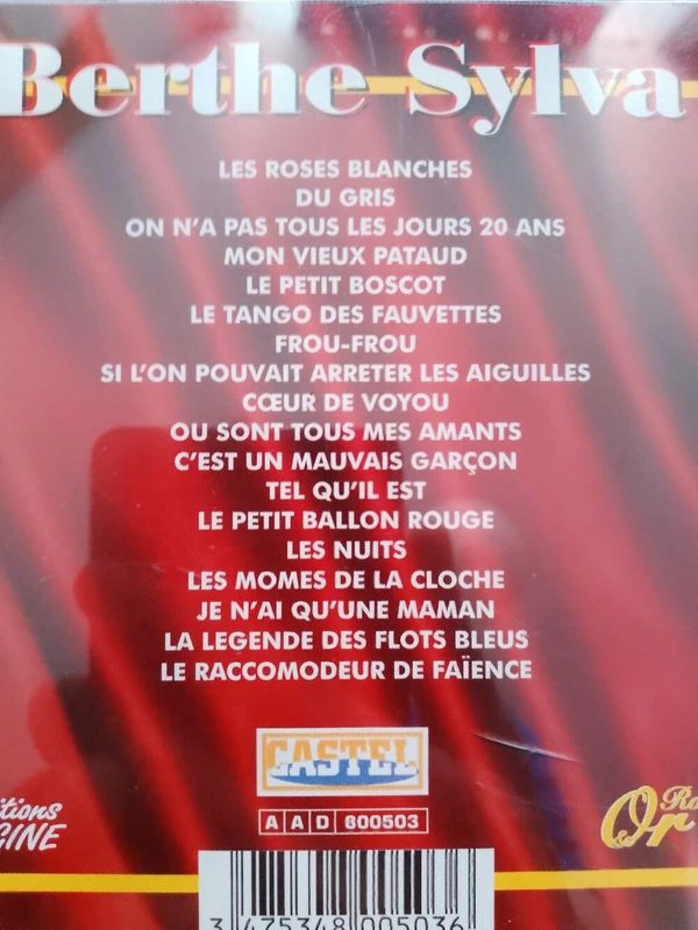 Album cd de Berthe Sylva EXL Audio et hifi