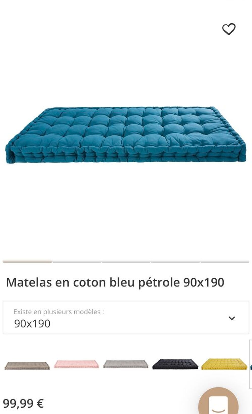 2 magnifiques matelas "&nbsp;Maison du monde&nbsp;", &eacute;tat neufs Meubles