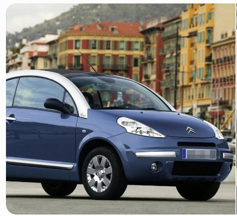 Citro&euml;n C3 bleu fonc&eacute; 2004 occasion Paris 75003