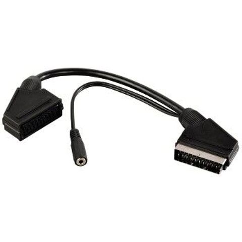 Cble Vido adaptateur pritel male vers jack 3.5 6 Milhaud (30)