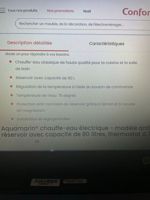 chauffe eau 80 litres neuf sous emballage 120 Perpignan (66)