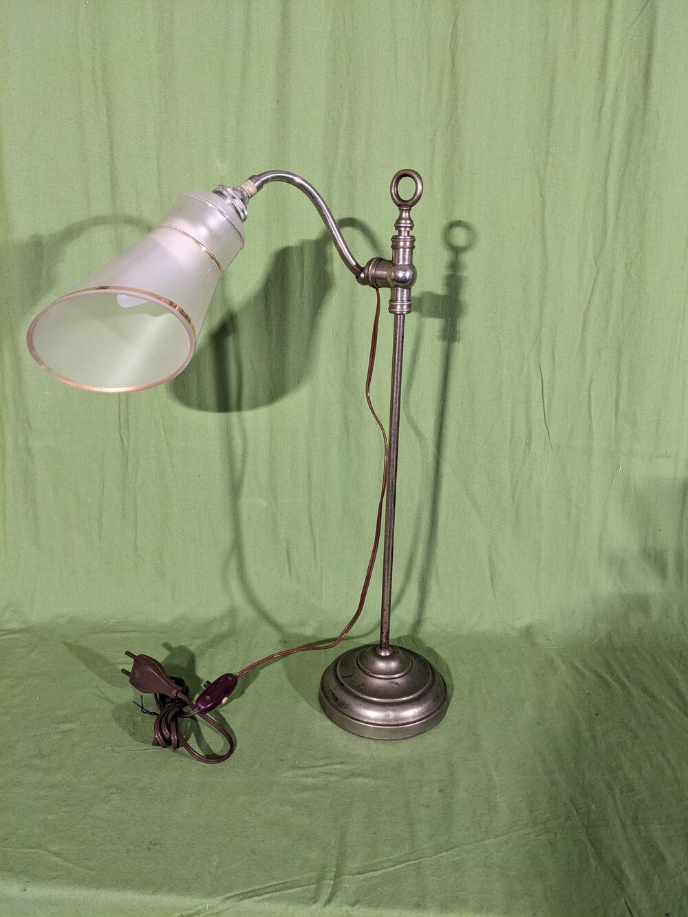 Lampe d'Horloger &agrave; tulipe Guariche d&eacute;but du si&egrave;cle dernier e Bricolage