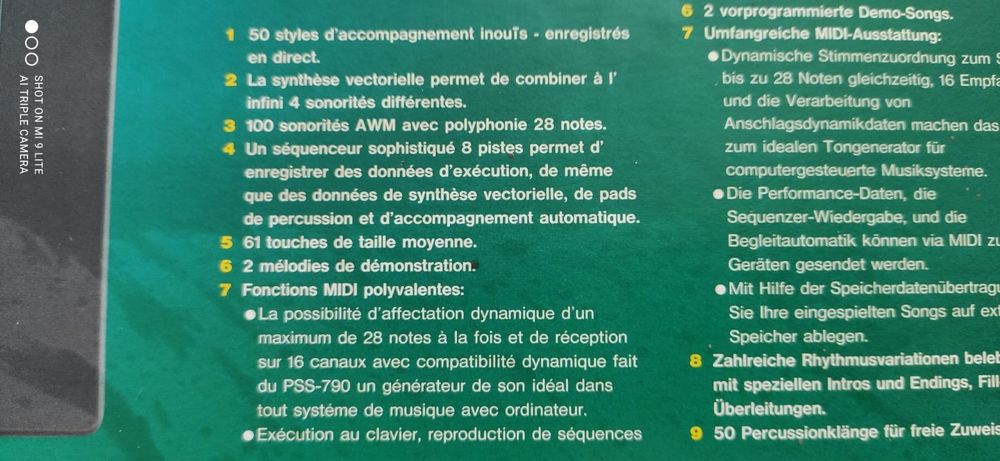 Synthetiseur yamaha pss-790 Instruments de musique