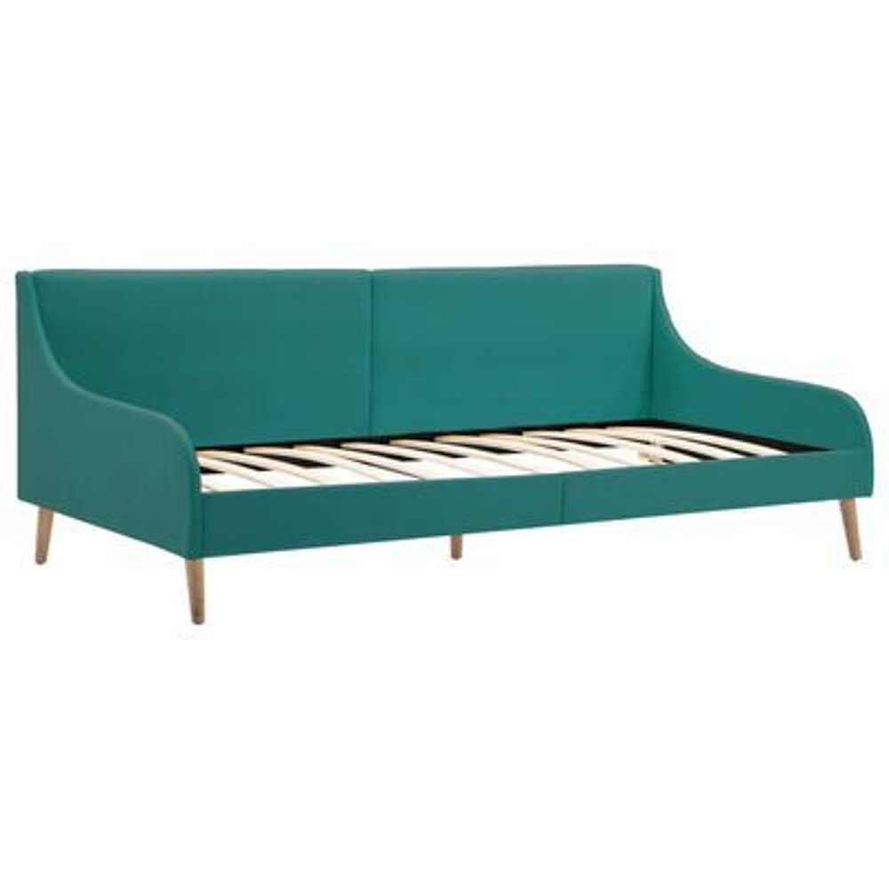 Lit banquette r&eacute;tro 1 place en bon &eacute;tat, bleu cyan la redout Meubles