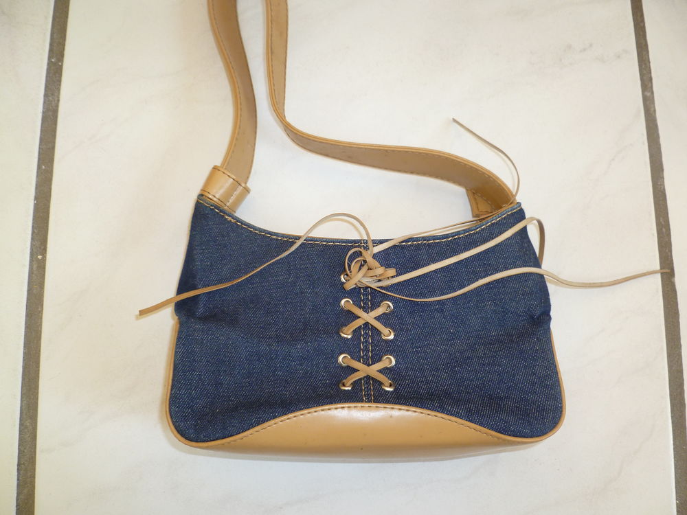 sac en jean et cuir Maroquinerie