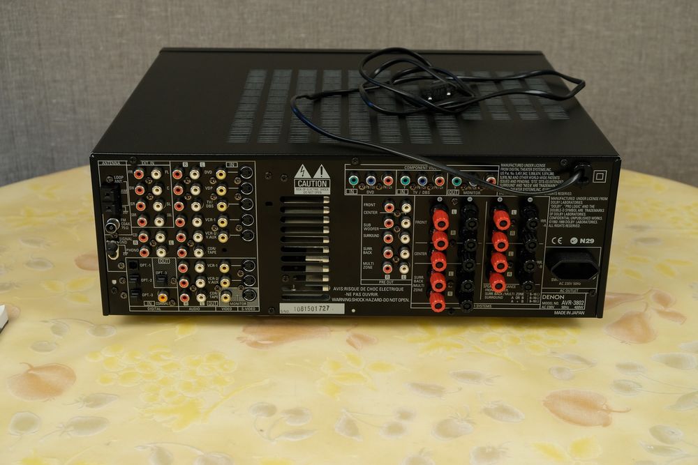 Ampli AV DENON AVR3802 noir Photos/Video/TV