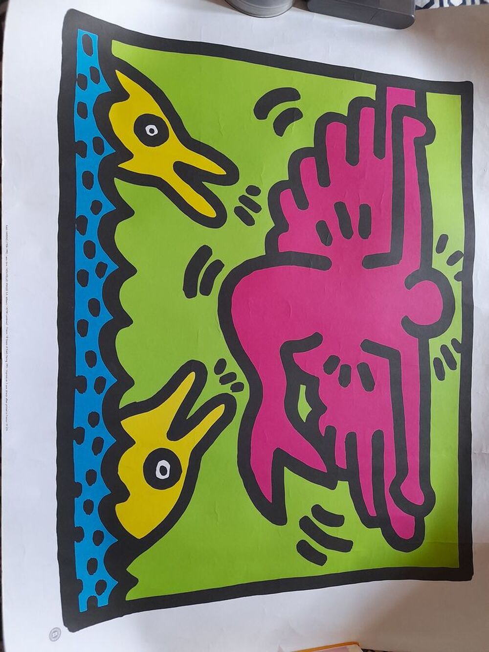Lithographie de keith haring 