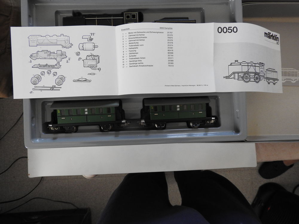 Echelle HO - M&auml;rklin coffret vintage ref 0050 &eacute;tat neuf 