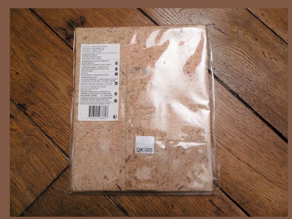 Cadre Photo 16,5*20cm Fibre Naturelle Beige/Marron-Carrefour Décoration