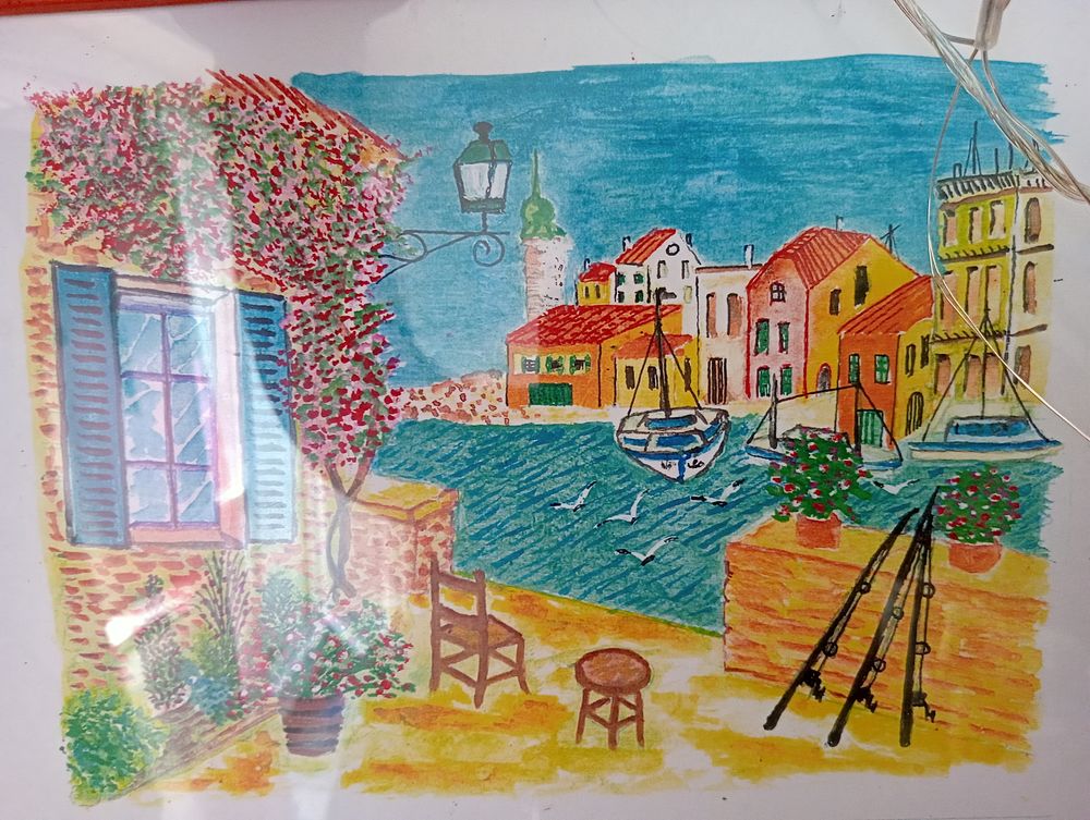 Bonheur l'affiche de mon exposition sour forme mural on Sept 