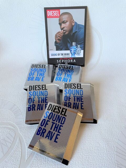 5 CHANTILLONS DIESEL SOUND OF THE BRAVE Eau de Toilette 5 Blaye (33)