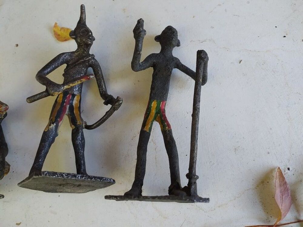 Figurines M&eacute;tal Afrique Africain M&eacute;tier 