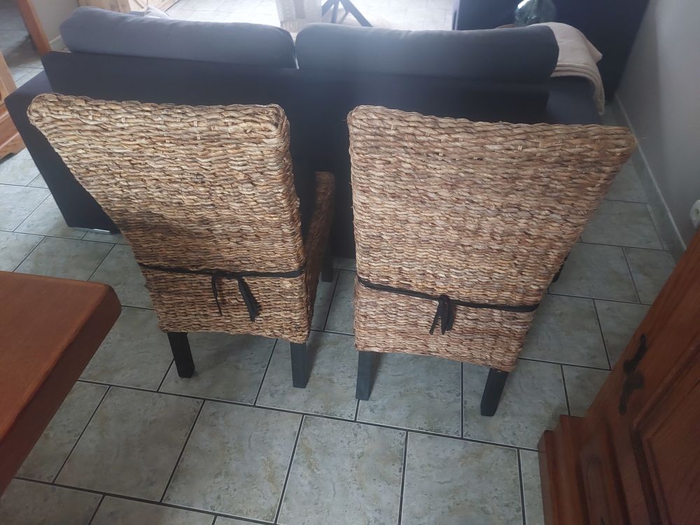 Chaise en feuille de bananier Meubles