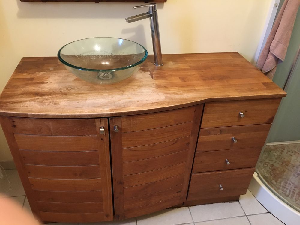 Meuble salle de bain teck Meubles