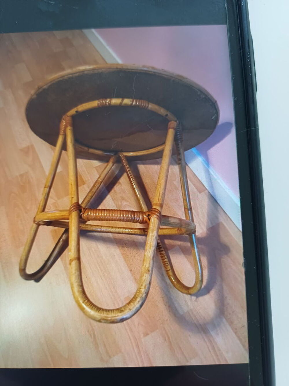 Table basse et ronde en ROTIN Meubles