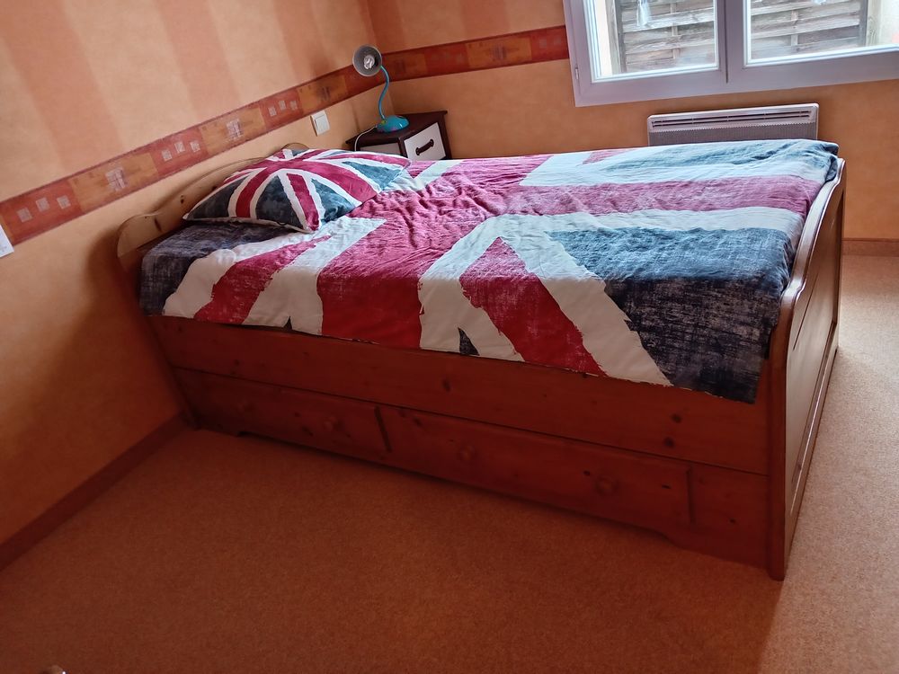 Lits gigogne 90*190 JP GAUTIER en PIN MASSIF Meubles