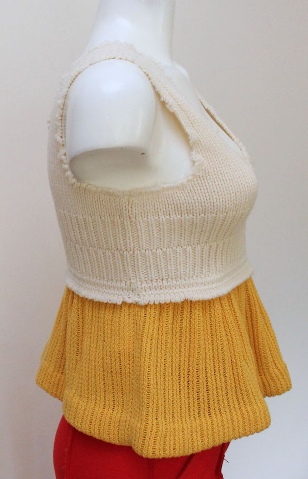 Top cropt laine et cachemire MARNI T.38 Vêtements