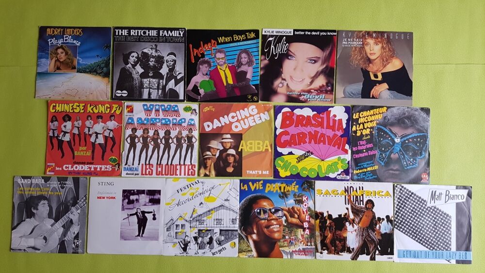 LES 45T PHOTO 27 CD et vinyles