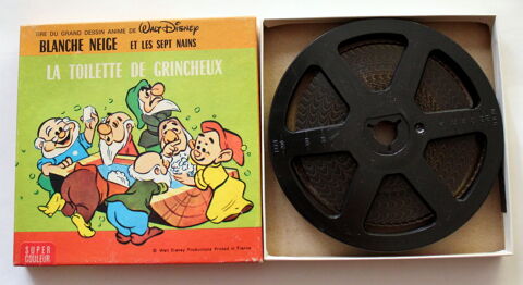 Film super 8 MM Blanche Neige  toilette de Grincheux Disney 12 Issy-les-Moulineaux (92)