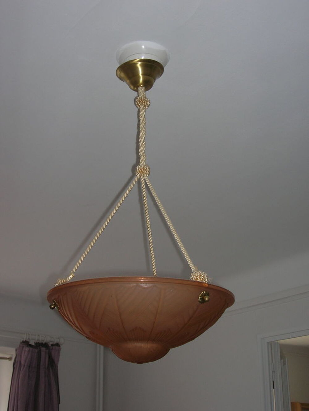Suspension ancienne rose Décoration