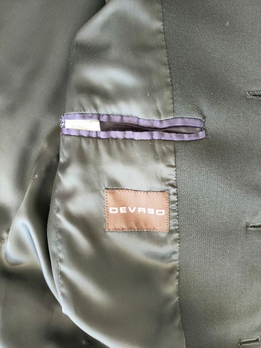 DEVRED - Veste adulte homme hiver,taille M(50),Caban manteau Vêtements
