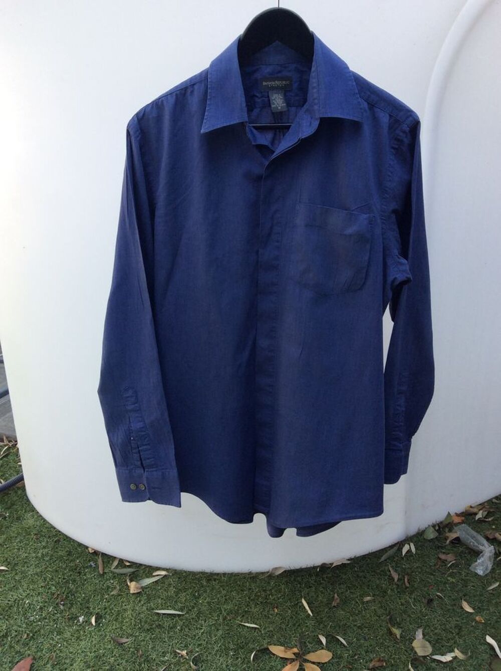 Chemise homme Banana Republic Stretch bleue Vêtements