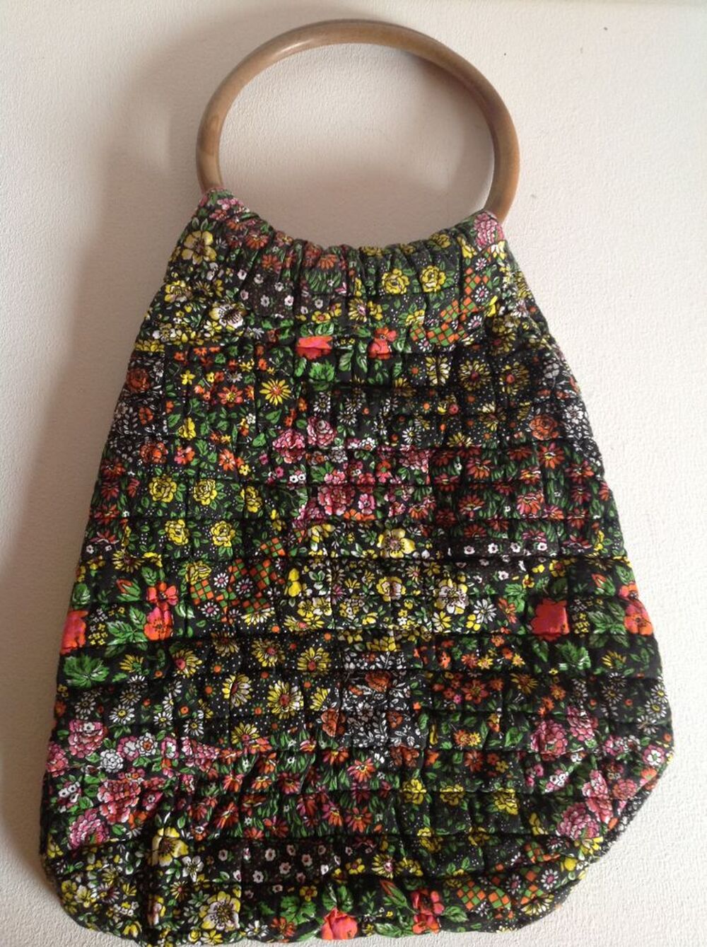 SAC ARTISANAL MULTICOULEUR MOD&Egrave;LE UNIQUE FAIT MAIN Envoi Pos Maroquinerie