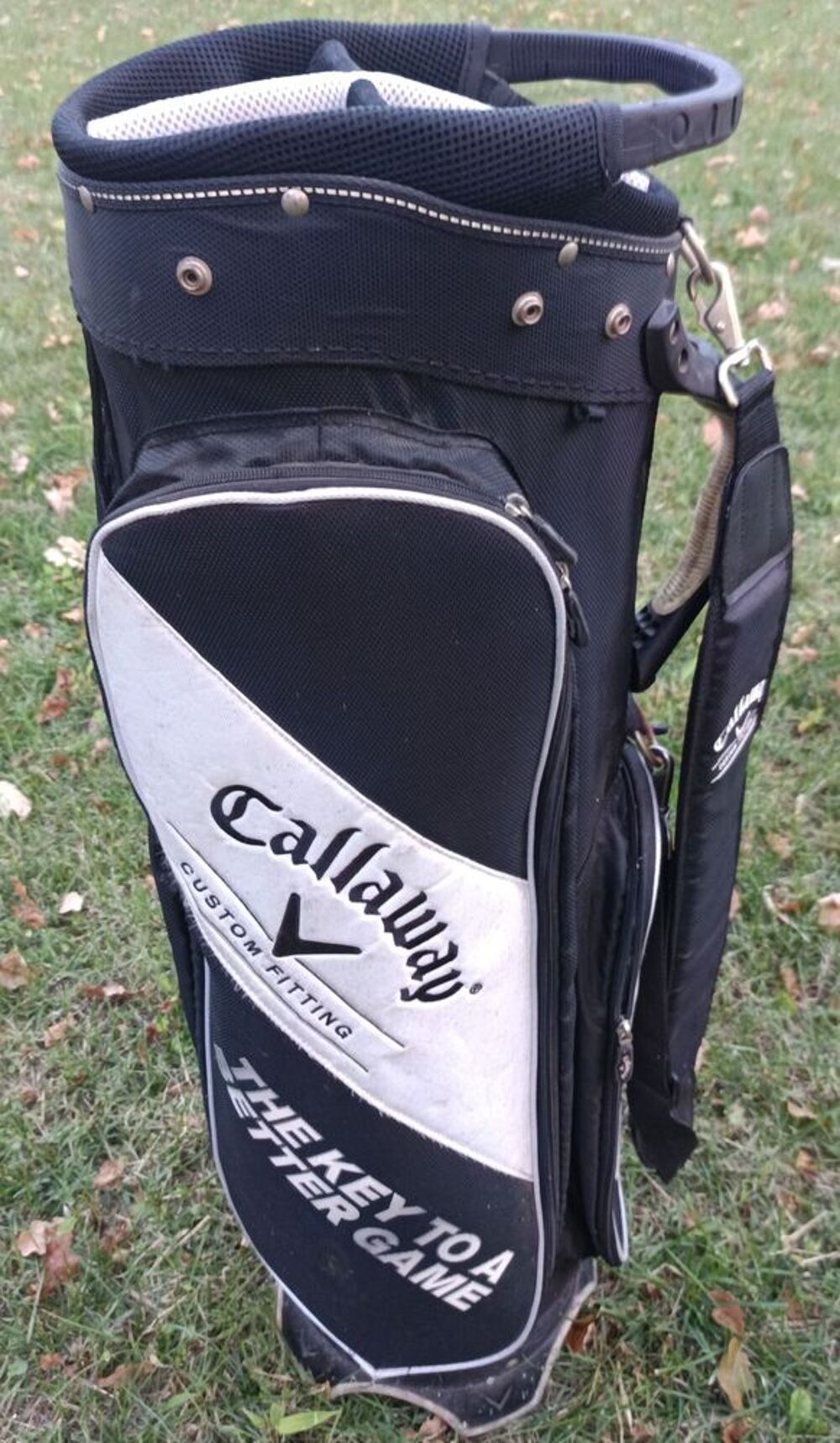 Sac de Golf Chariot Callaway Custom Fitting Noir et Blanc Sports