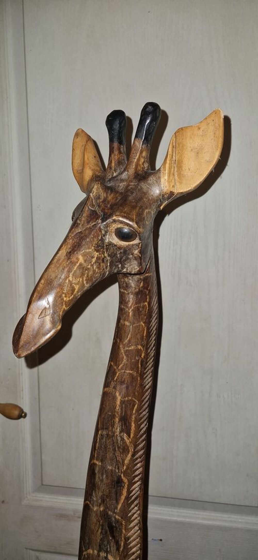 Girafe bois massif Décoration