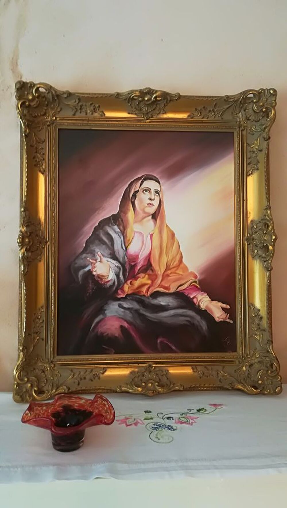 Tableau en bois dor&eacute; Décoration