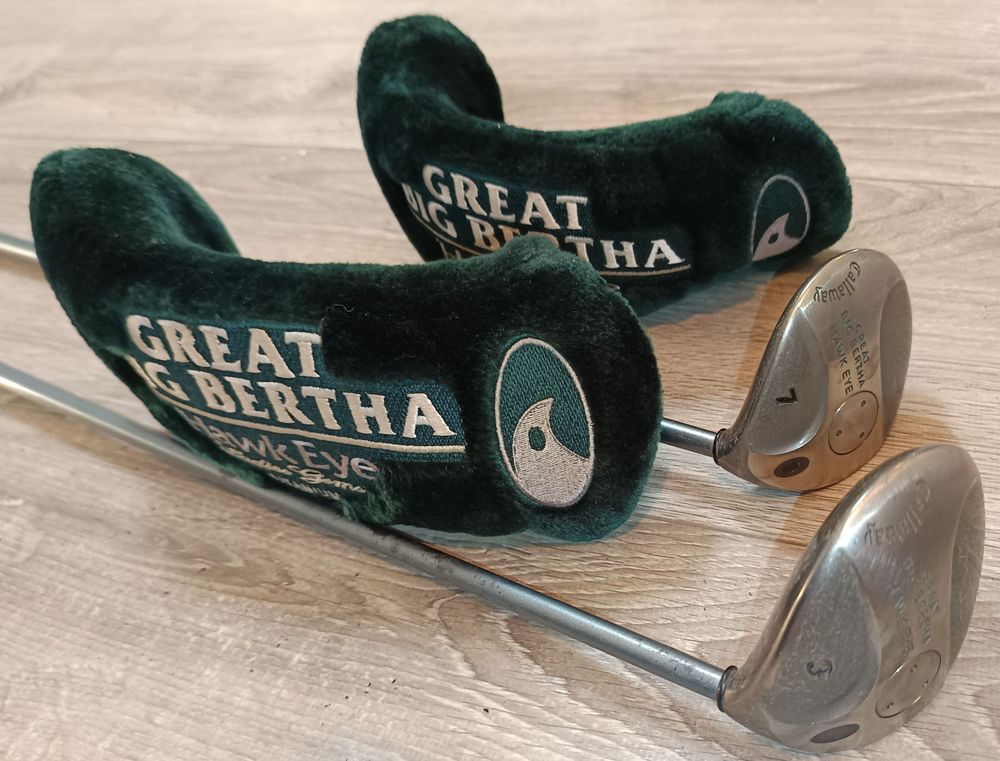 2 Bois de Golf 3 &amp; 7 Callaway Big Bertha Hawk Eye Lady Gems Sports