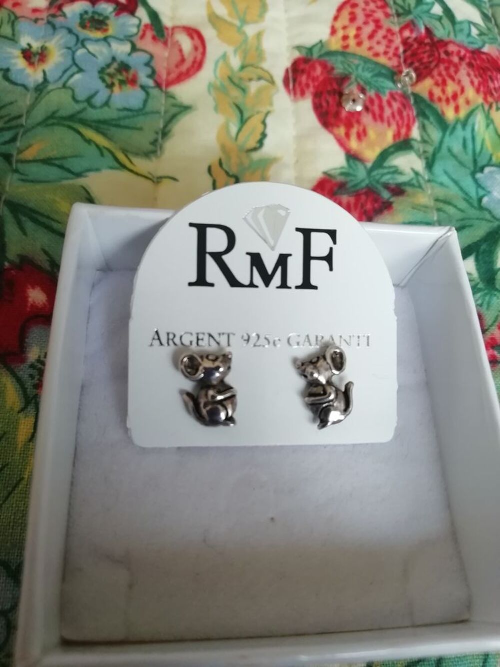 Boucles d'oreilles Argent 925 SOURIS neuves Vêtements enfants