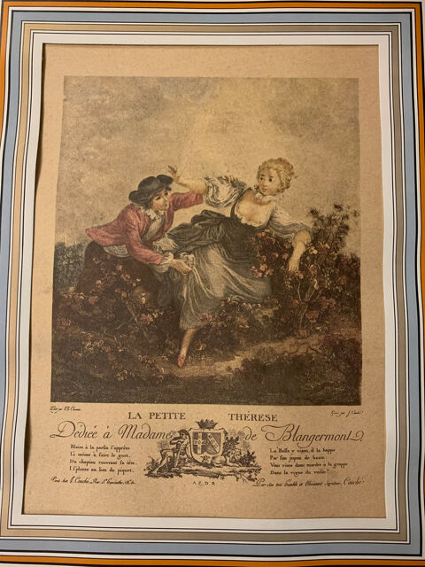 Gravure ancienne Jacques Couch La Petite Thrse 30 Paris 13 (75)