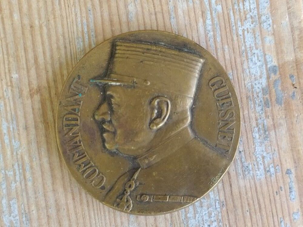M&eacute;daille de Bronze Sapeurs Pompiers Commandant Guesnet 1936 
