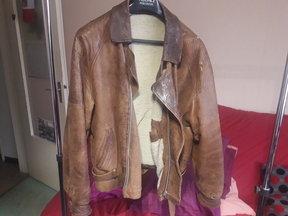 Blouson Cuir vieilli Vêtements