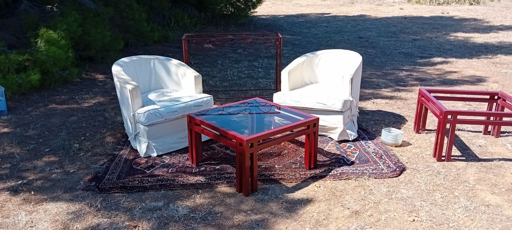2 fauteuils tissu, x Meubles