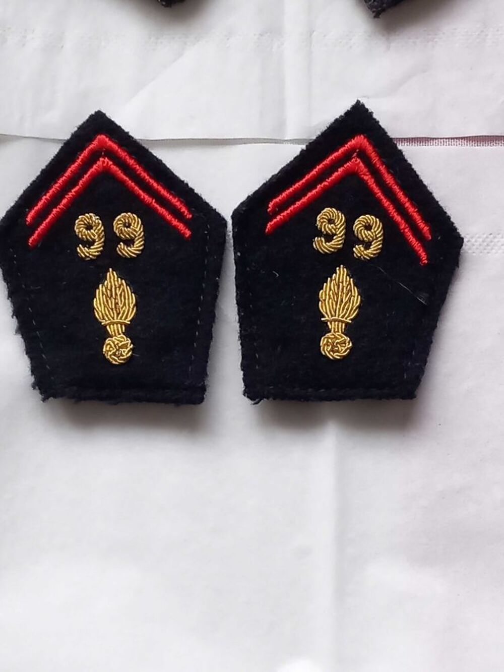 pattes de col militaria 