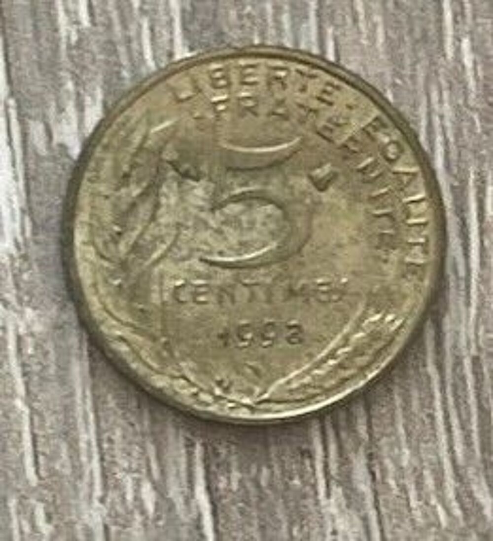 Pi&egrave;ce de monnaie - 5 Centimes Marianne 1992 (France) 