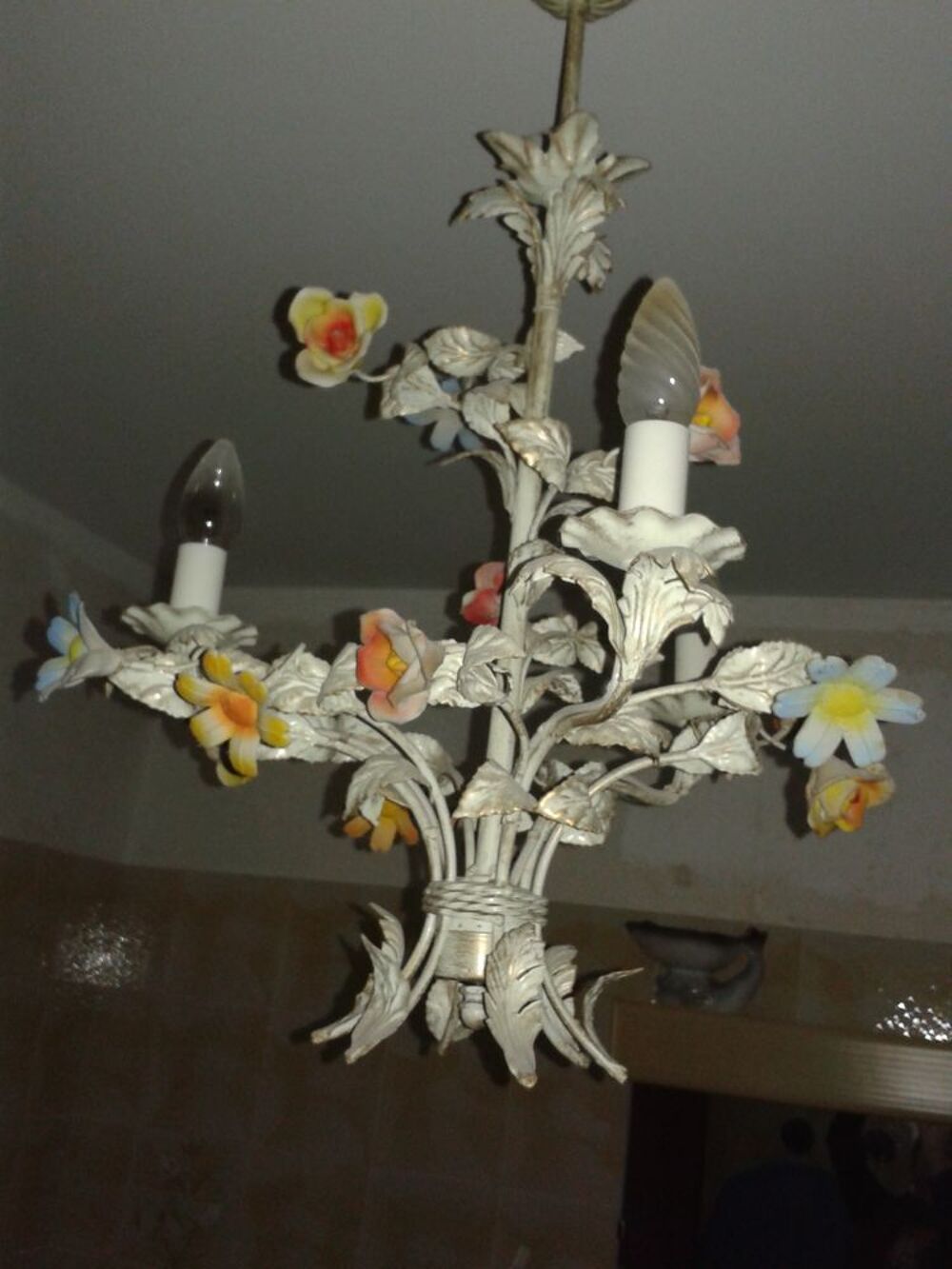 lustre m&eacute;tal style florentin Décoration