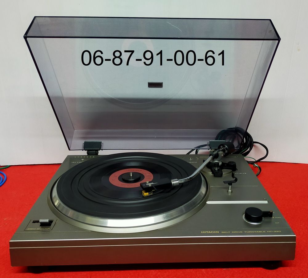 Courroie Plate Pour Tourne-disque Hitachi HT-1 - Fabriquée En UE, Haute Absorption Des Vibrations, Durable - 6